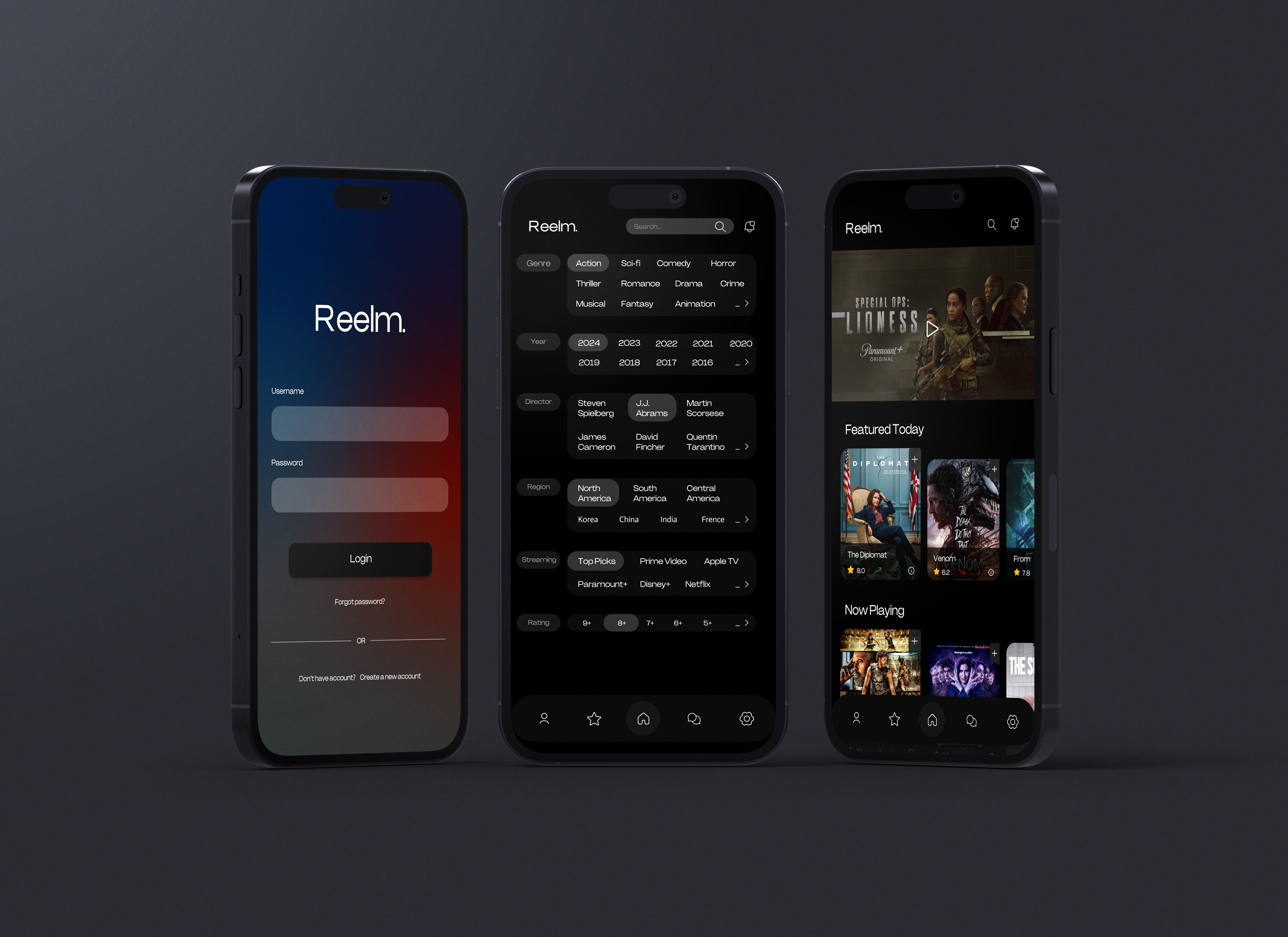 Reelm Prototype Screen 1