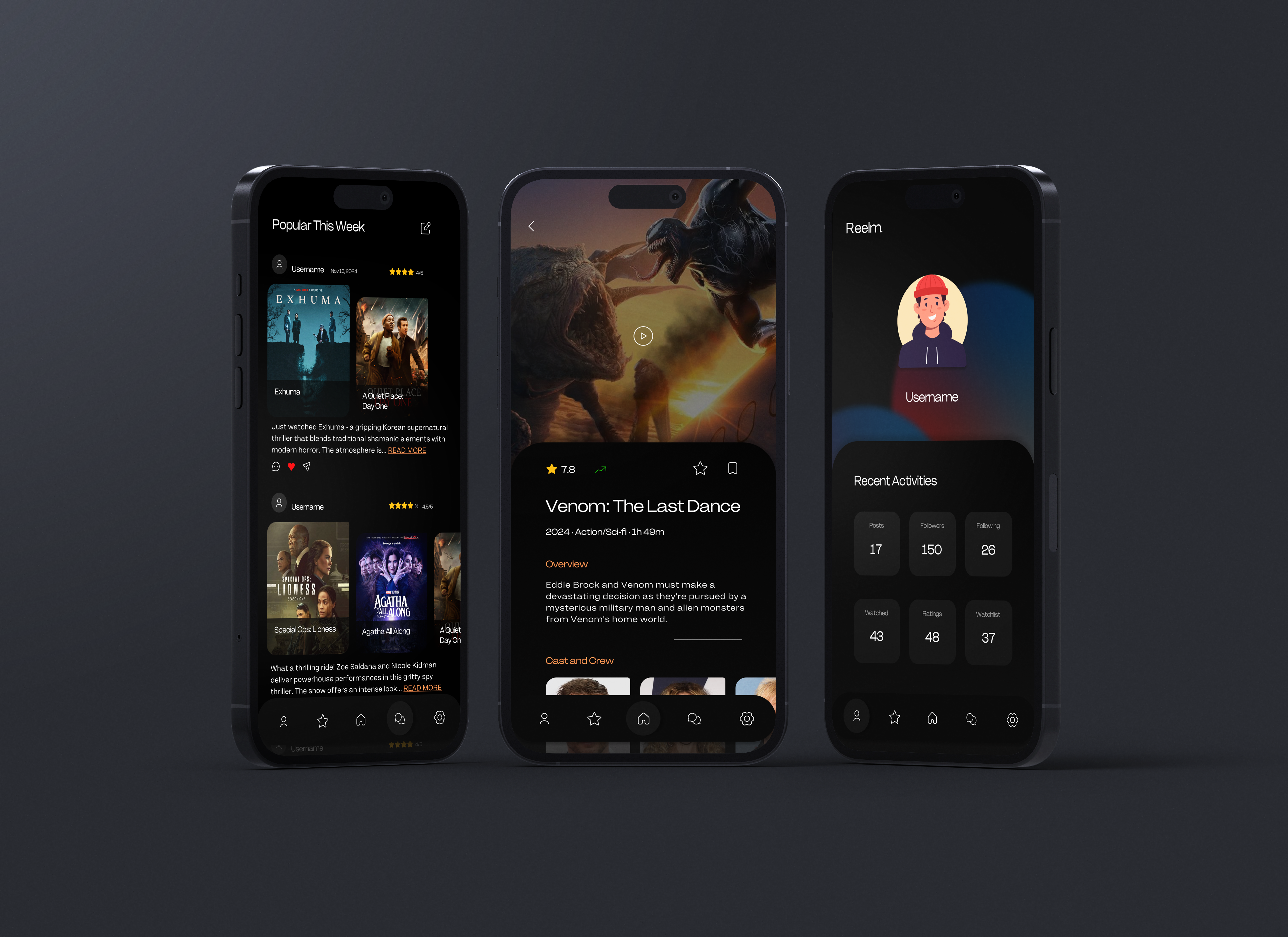 Reelm Prototype Screen 2